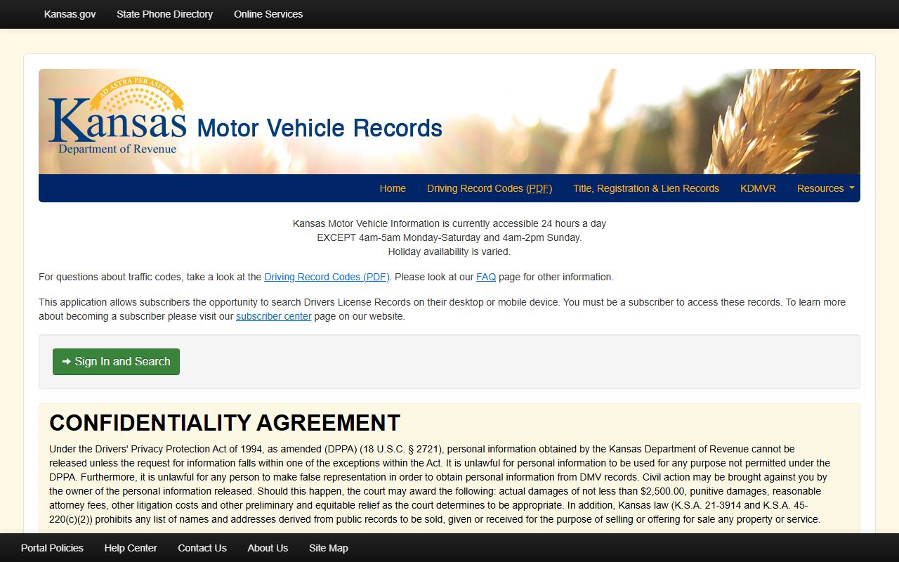 Miami County Clerk of the District Court records Kansas motor vehicle records portal