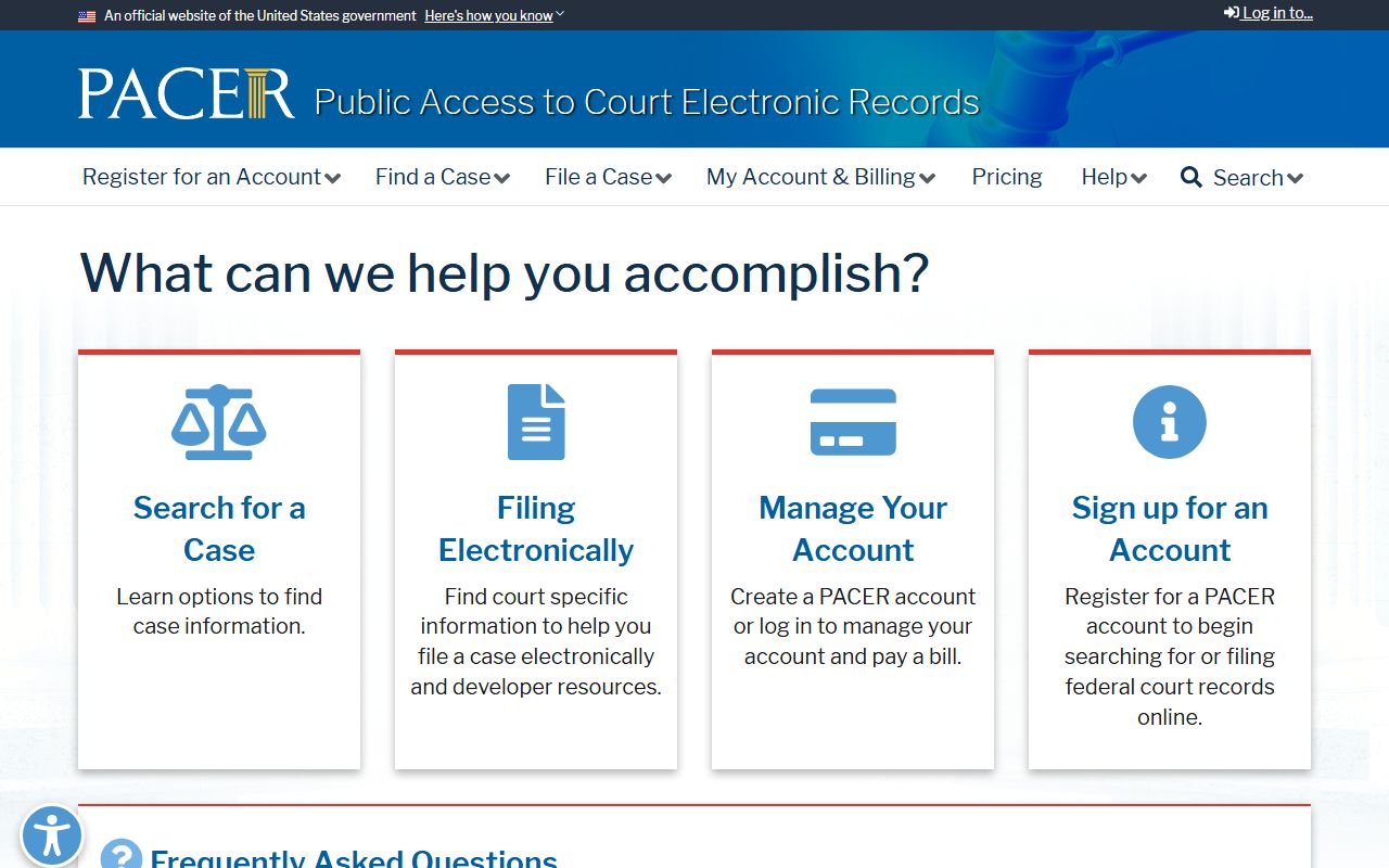 Miami County criminal court records PACER federal access