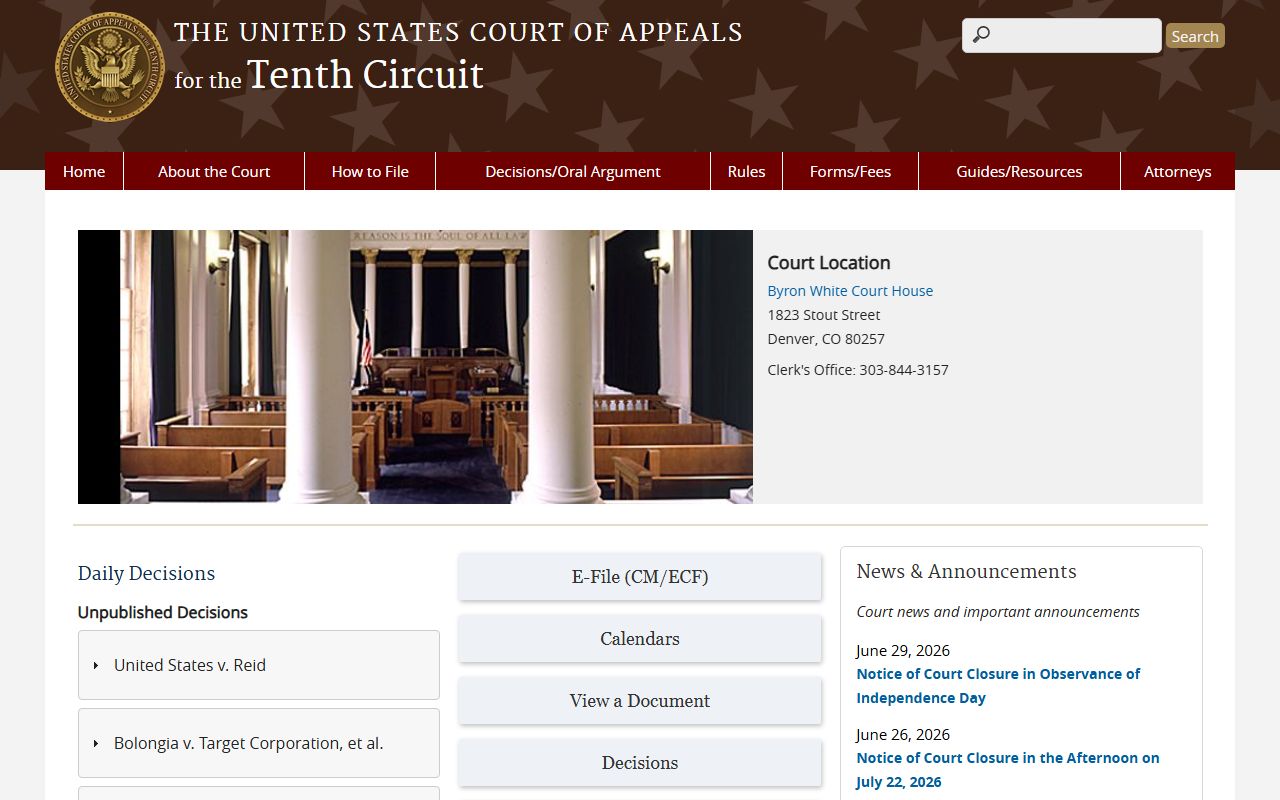 Miami County District Court records and federal Tenth Circuit distinction