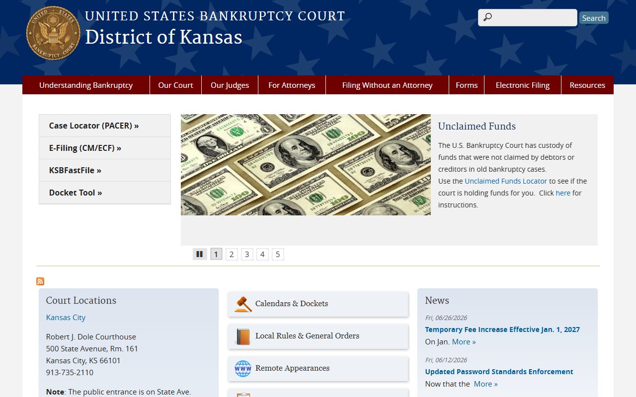 Miami County District Court records compared with Kansas bankruptcy court
