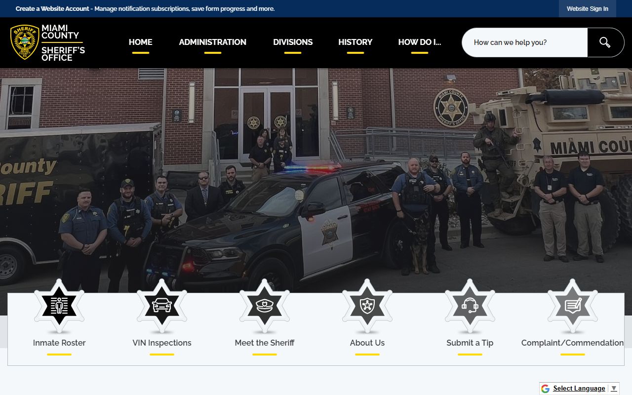Miami County inmate records and Sheriff's Office source